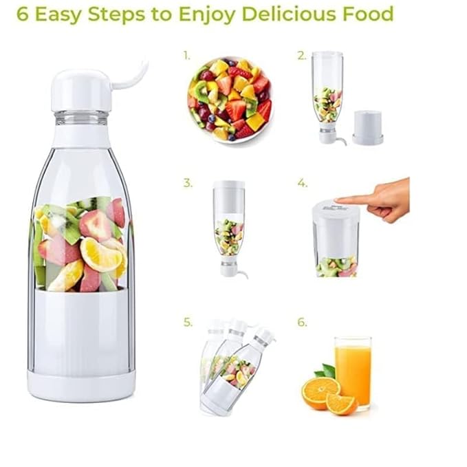 Arctic Pro™ Portable USB Rechargeable Juicer - 6 Blades High Power Blender