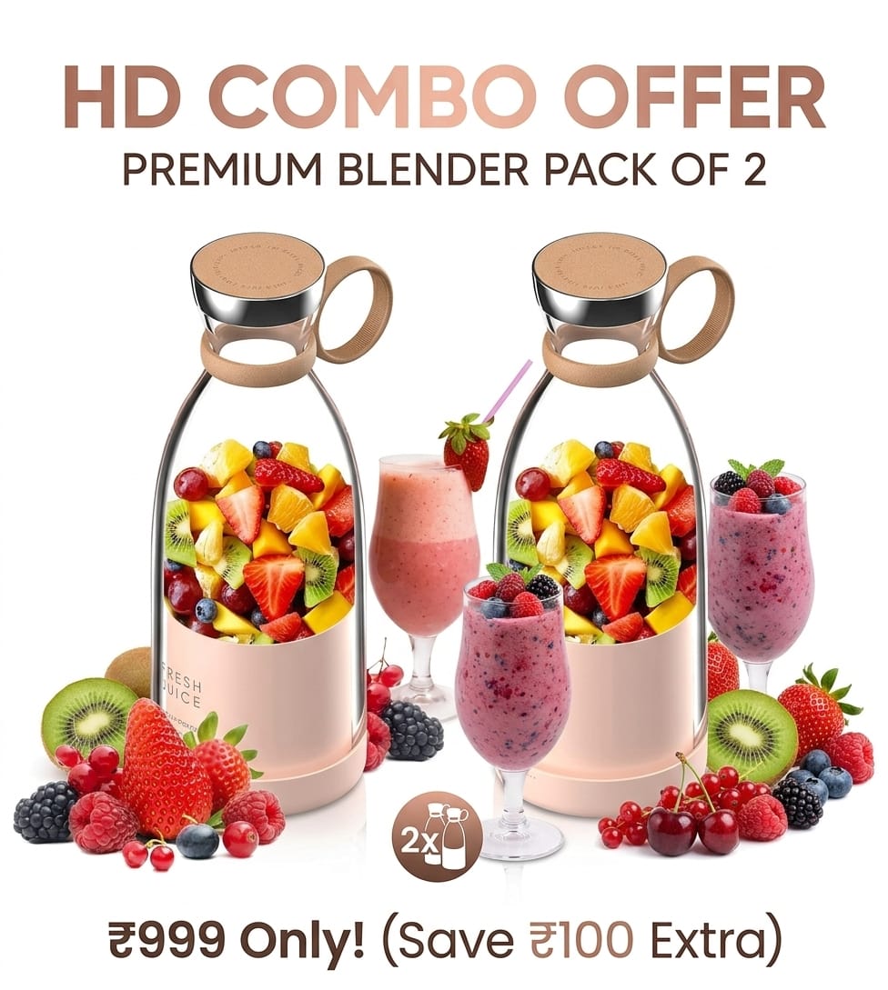 Arctic Pro™ Portable USB Rechargeable Juicer - 6 Blades High Power Blender