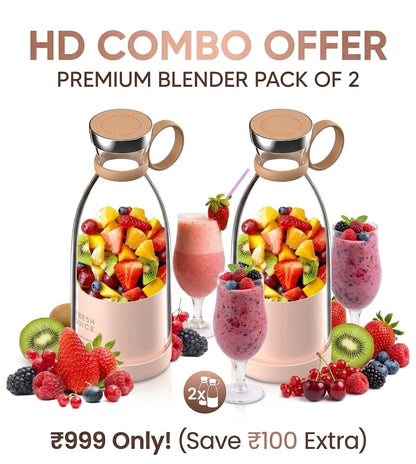 Arctic Pro™ Portable USB Rechargeable Juicer - 6 Blades High Power Blender